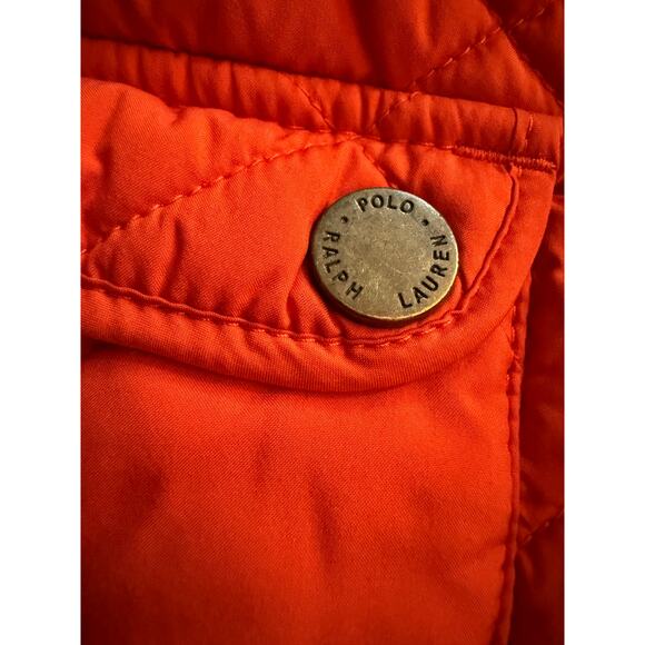 Boys Polo by Ralph Lauren Orange Barn Coat Chore jacket Quilted sz 6 - Picture 3 of 7